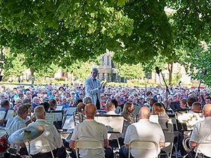 USU Alumni Band performing with Nick Morrision conducting