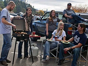 tailgate activity at USU football game