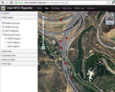 detail from wildlife vehicle collision reporter smartphone app