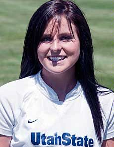 Aggie soccer player Chandra Salmon-Christensen