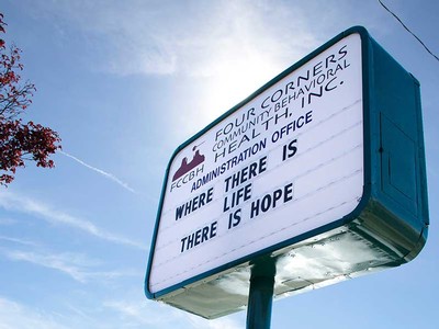 Four Corners Community Behavioral Health outdoor sign