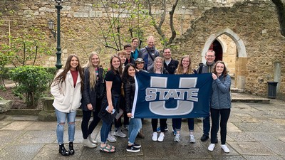Faculty and students on this spring's LAEP spring break trip to Portugal.