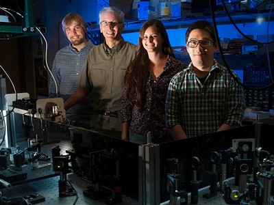 Chemist Bern Kohler and students