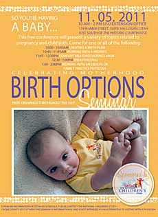 Pregnancy and childbirth seminar illustration