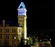 USU Old Main Tower and Blue Light
