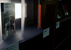 Bob McPherson's book in library exhibit