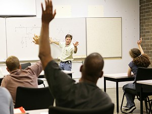 students in a classroom