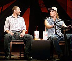 Cast members from USU's original production 'Do Not Hit Golf Balls Into Mexico'