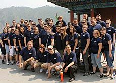 USU choral group at the Great Wall