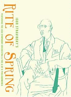 USU Symphony Orchestra poster for 'Rite of Spring' concert