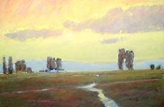 'Summer's Silent Kiss,' oil by Jerry Fuhriman in USU exhibit
