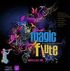 poster illustration for USU production of 'The Magic Flute'