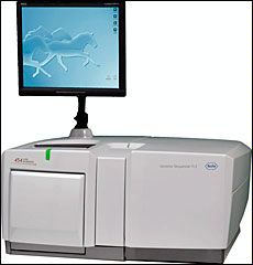 illustration of Roche 454 sequencer