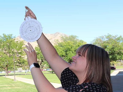 Olivia Brock, a dual major in math and art history.