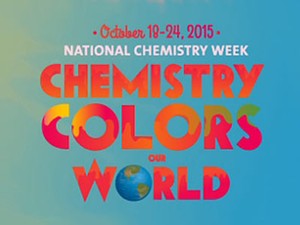 Graphic illustration for the Oct. 19-24 National Chemistry Week and its theme