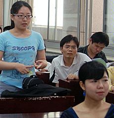 Students at Beijing Normal University
