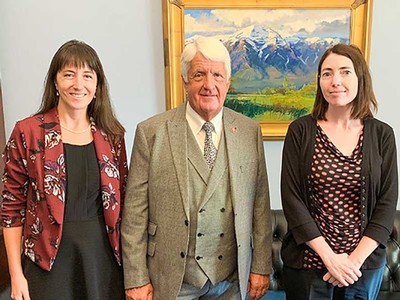 Jessica Shumway, Congressman Rob Bishop and Jody Clarke-Midura.