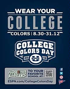 College Colors Day poster