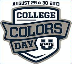 College Colors Day logo with Utah State