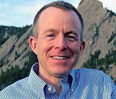 author David Baron speaks at USU