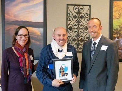 Kate Stephens and Sean Damitz with Michael Bingham