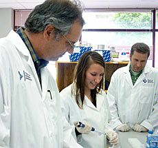 USU researchers and high school student Ashley Williamson