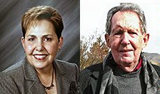 USU Eastern honorees Kristen Diamanti Taylor and Richard Tatton