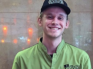 Jake Rohbock, USU February Dining Services employee of the month