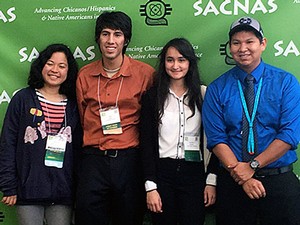 SACNAS conference, Luis Vidal and other USU student members of the chapter
