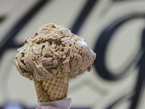 an ice cream cone