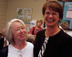 Dean Carol Strong with Joy Hill