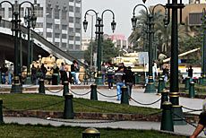 Egypt, February 2011, demonstration, tanks in city