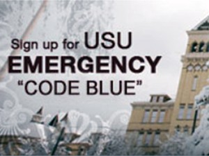 graphic illustration for USU Emergency Code Blue