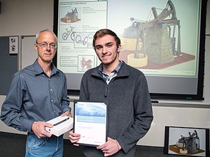 USU faculty member and department head Robert Spall with USU engineering student Charles Roos