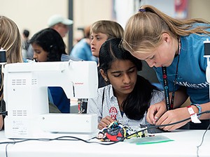 a participant at a USU Extension maker workshop