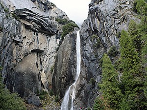 a waterfall, graphic illustration for USU Extension water website