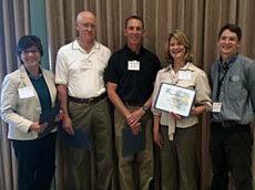 USU Extension group at award presentation