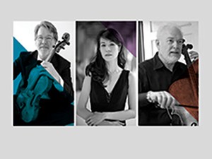 Guest chamber muscians James Dunham, Pei-Shan Lee and Paul Katz perform at USU