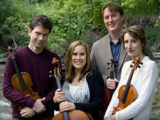 members of the Fry Street Quartet, USU's Resident String Quartet
