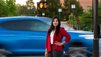 Transportation engineering graduate student Ferdousy Runa.