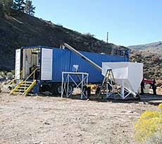 a field demonstration of a mobile pyrolysis unit
