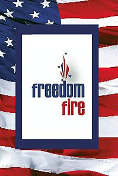 poster illustration, graphic for 'Freedom Fire'