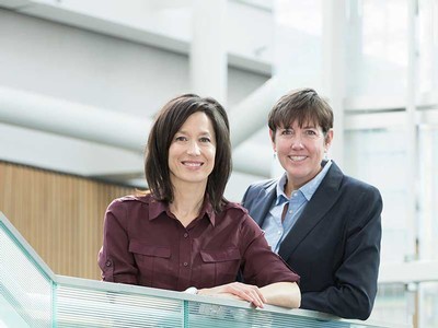 USU Professors Christy Glass (sociology) and Alison Cook (business management)