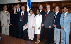 The Utah State University delegation with representatives from the Dominican Republic following the signing ceremony in the Presidential Palace