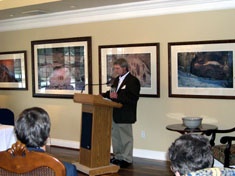 John Walters during his presentation