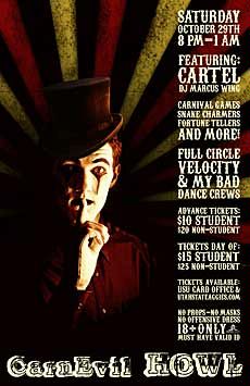 poster for 2011 USU Halloween Howl