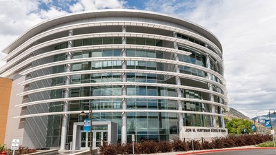 Huntsman Hall on the USU campus.