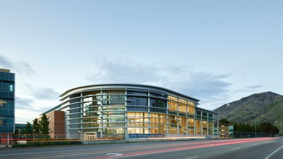 Huntsman Hall on the USU campus.