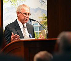 USU President Stan Albrecht