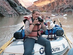 Teen researcher takes photos from river raft